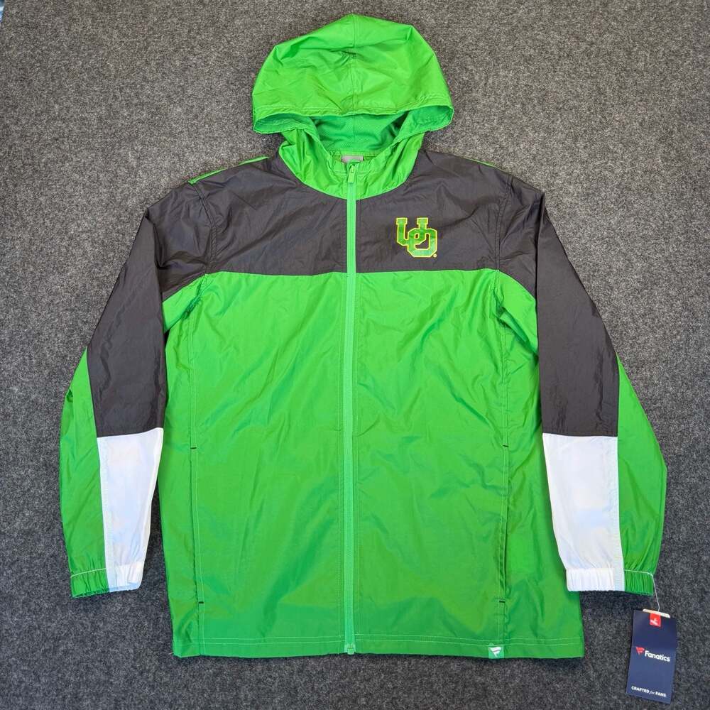 Fanatics Branded Full-Zip Hooded Windbreaker Jacket - Green/Black